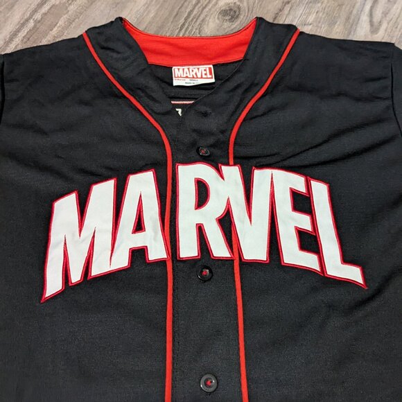 Marvel NYCC 2023 Exclusive Baseball Jersey Small — “Marvel 23” Button-Up — Rare - Picture 7 of 9